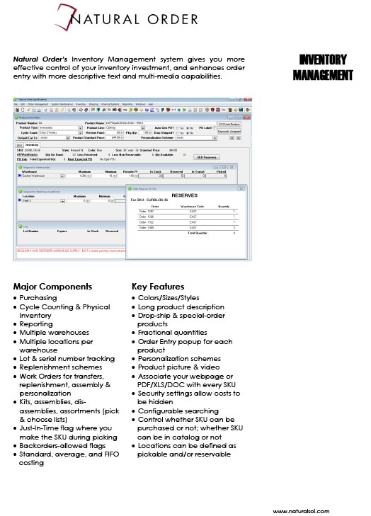 natural solutions download inventory management